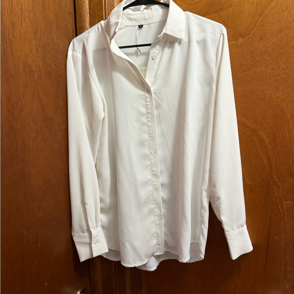 Classic White Men's Shirt